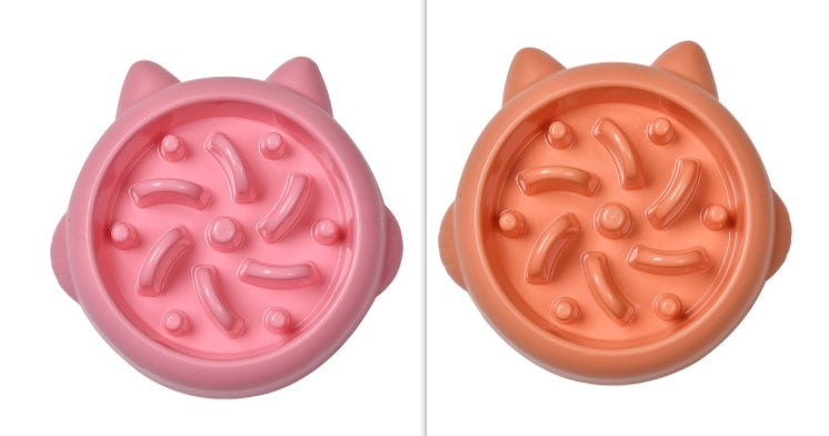 Slow Food Bowl Dog PP Material for Pets Minimalist
