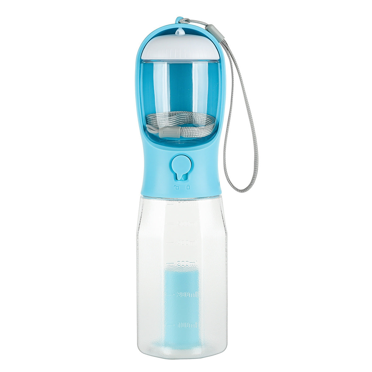 Leak-Proof Pet Water Bottle with Food & Poop Bag Dispenser