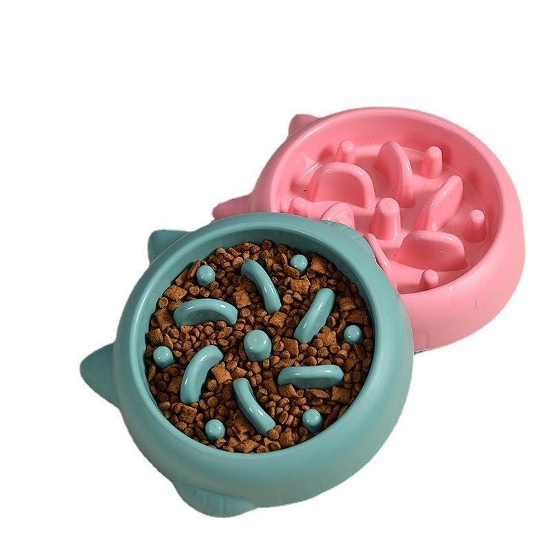 Slow Food Bowl Dog PP Material for Pets Minimalist