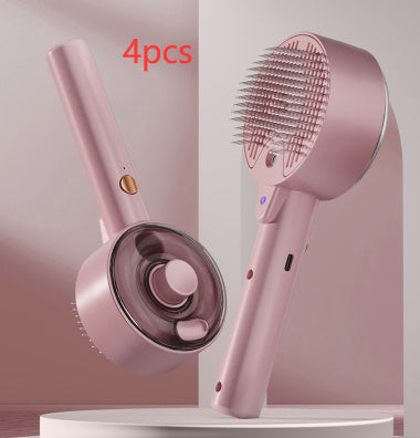 Self-Cleaning Pet Hair Brush – Dog & Cat Grooming